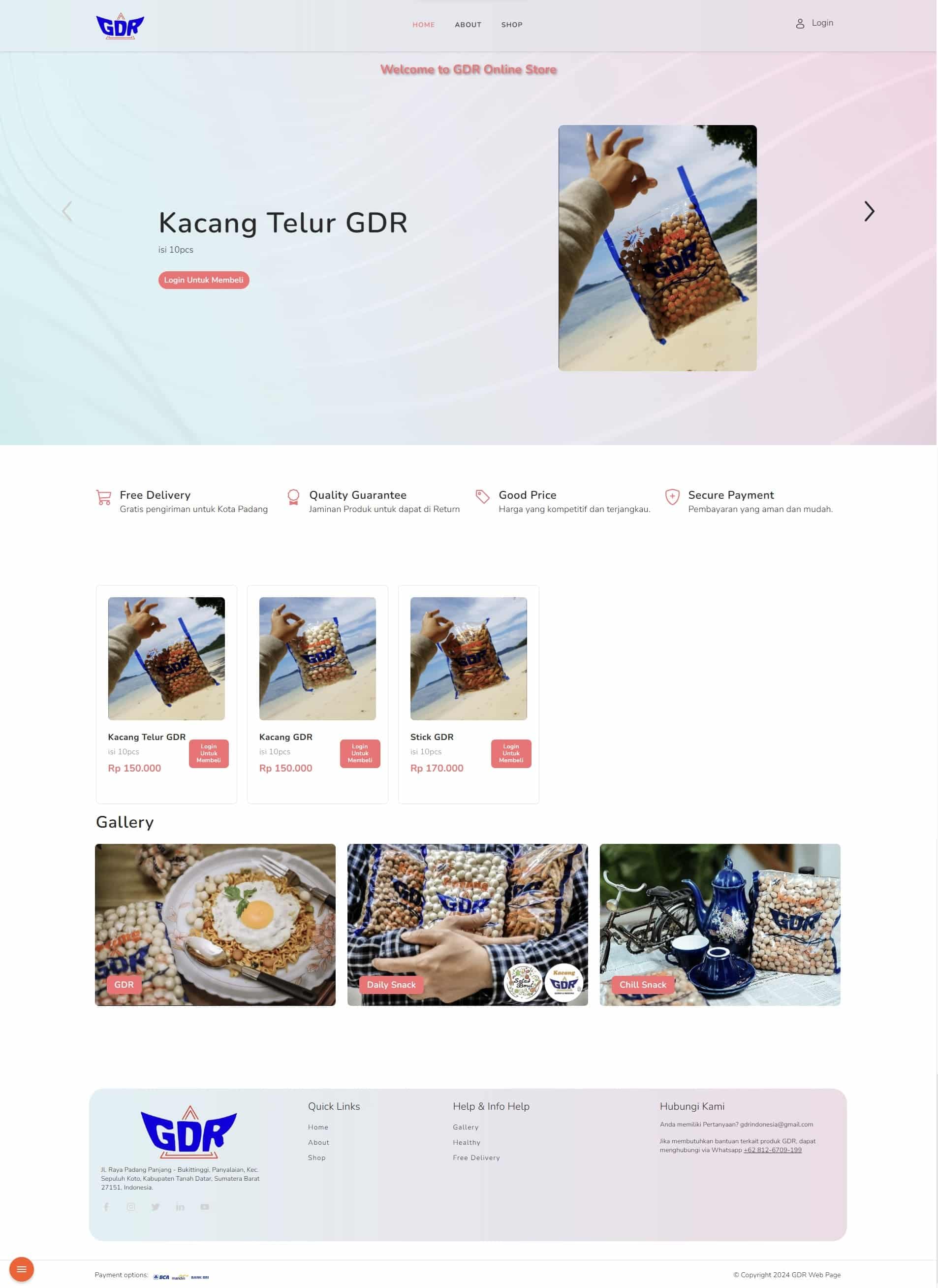 GDR Web Store